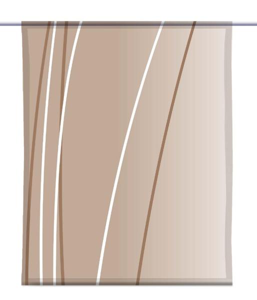 Linea cappuccino dark links, Scheibenhänger eckig
